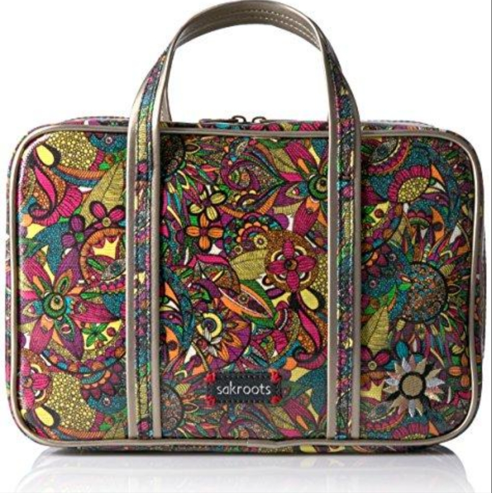 Sakroots Colorful Floral Hanging Toiletry/Cosmetic Bag